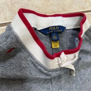 Polo Ralph Lauren Grey with Red Accents Jogging style sweatpants. Size 5t. EUC